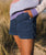 Avian Organic Cord Walkshorts in Dark Denim