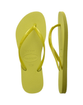 Slim Flip Flops in Wild Lime