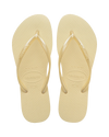 The Havaianas Womens Slim Flip Flops in Buttercream