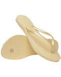 The Havaianas Womens Slim Flip Flops in Buttercream