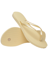 The Havaianas Womens Slim Flip Flops in Buttercream