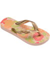 The Havaianas Girls Girls Flores Flip Flops in Ballet Rose