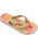 The Havaianas Girls Girls Flores Flip Flops in Ballet Rose