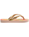 The Havaianas Girls Girls Flores Flip Flops in Ballet Rose