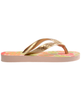 The Havaianas Girls Girls Flores Flip Flops in Ballet Rose