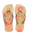 The Havaianas Girls Girls Flores Flip Flops in Ballet Rose