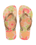 The Havaianas Girls Girls Flores Flip Flops in Ballet Rose