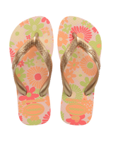 The Havaianas Girls Girls Flores Flip Flops in Ballet Rose