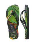 The Havaianas Mens Ipe Flip Flops in Green & Green