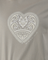 Mandala Heart T-Shirt in Eucalyptus