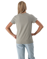 The Born by the Sea Womens Mandala Heart T-Shirt in Eucalyptus