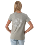 The Born by the Sea Womens Shells T-Shirt in Eucalyptus