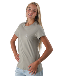The Born by the Sea Womens Shells T-Shirt in Eucalyptus
