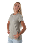 The Born by the Sea Womens Shells T-Shirt in Eucalyptus