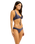 The Seafolly Womens Belle Hipster Bikini Bottoms in Blue Indigo
