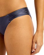 The Seafolly Womens Belle Hipster Bikini Bottoms in Blue Indigo