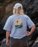 Polzeath Arch T-Shirt in Powder Blue