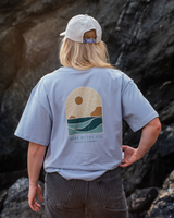 Polzeath Arch T-Shirt in Powder Blue