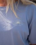 Polzeath Arch T-Shirt in Powder Blue