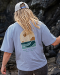 Polzeath Arch T-Shirt in Powder Blue