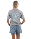The Born by the Sea Womens Drifter T-Shirt in Storm Grey