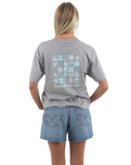 The Born by the Sea Womens Drifter T-Shirt in Storm Grey