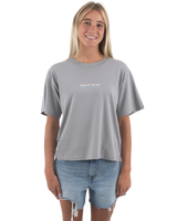 The Born by the Sea Womens Drifter T-Shirt in Storm Grey