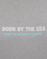 The Born by the Sea Womens Drifter T-Shirt in Storm Grey
