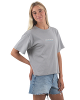 The Born by the Sea Womens Drifter T-Shirt in Storm Grey