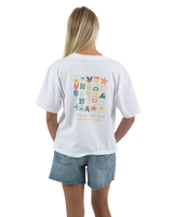 The Born by the Sea Womens Drifter T-Shirt in White