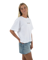 The Born by the Sea Womens Drifter T-Shirt in White