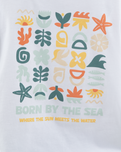 The Born by the Sea Womens Drifter T-Shirt in White