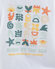 The Born by the Sea Womens Drifter T-Shirt in White