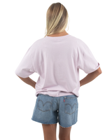 The Born by the Sea Womens Cornwall Palm T-Shirt in Orchid