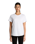 The AS Colour Womens Maple Curve T-Shirt in White