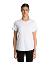 The AS Colour Womens Maple Curve T-Shirt in White