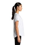 The AS Colour Womens Maple Curve T-Shirt in White