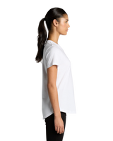 The AS Colour Womens Maple Curve T-Shirt in White
