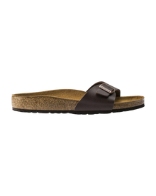 The Birkenstock Womens Madrid Birko-Flor Sandals in Dark Brown