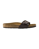 The Birkenstock Womens Madrid Birko-Flor Sandals in Dark Brown