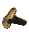 The Birkenstock Womens Madrid Birko-Flor Sandals in Dark Brown