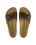The Birkenstock Womens Madrid Birko-Flor Sandals in Dark Brown