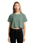 The AS Colour Womens Crop T-Shirt in Mineral