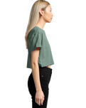 The AS Colour Womens Crop T-Shirt in Mineral
