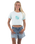The Born by the Sea Womens Muse Crop T-Shirt in Seafoam