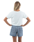 The Born by the Sea Womens Muse Crop T-Shirt in Seafoam