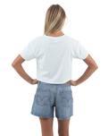 The Born by the Sea Womens Muse Crop T-Shirt in Seafoam