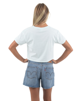The Born by the Sea Womens Muse Crop T-Shirt in Seafoam