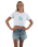The Born by the Sea Womens Muse Crop T-Shirt in White