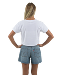 The Born by the Sea Womens Muse Crop T-Shirt in White